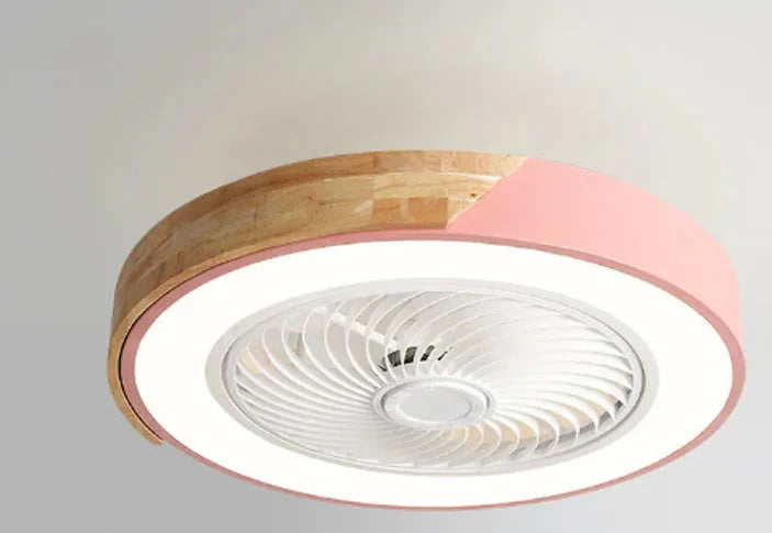 Contemporary LED Ceiling Light With Built-In Quiet Fan And Remote Control - Two-In-One Lighting And Cooling