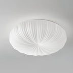 Contemporary Dome Ceiling Light With Shell-Inspired Japandi Style For Modern Interiors