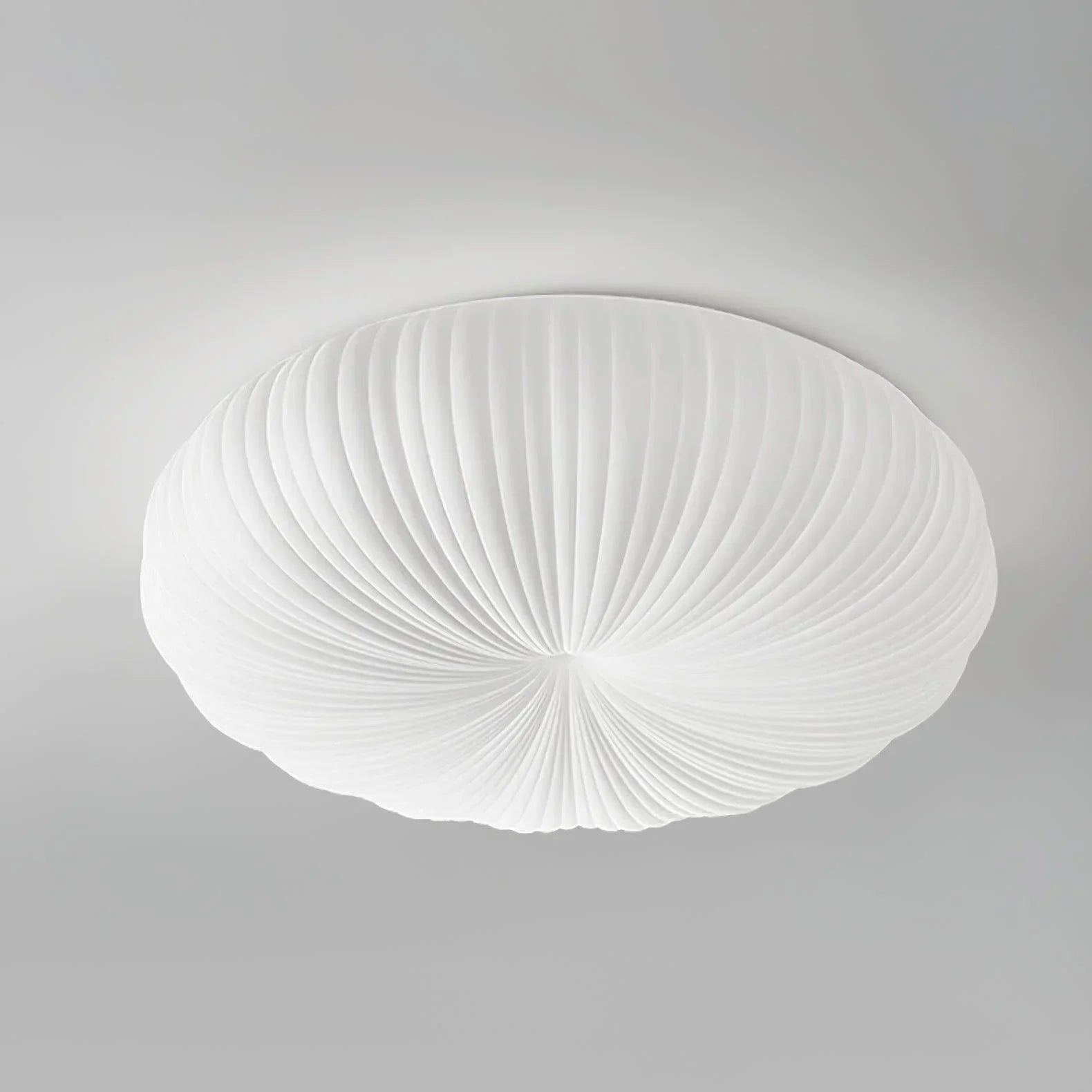 Contemporary Dome Ceiling Light With Shell-Inspired Japandi Style For Modern Interiors
