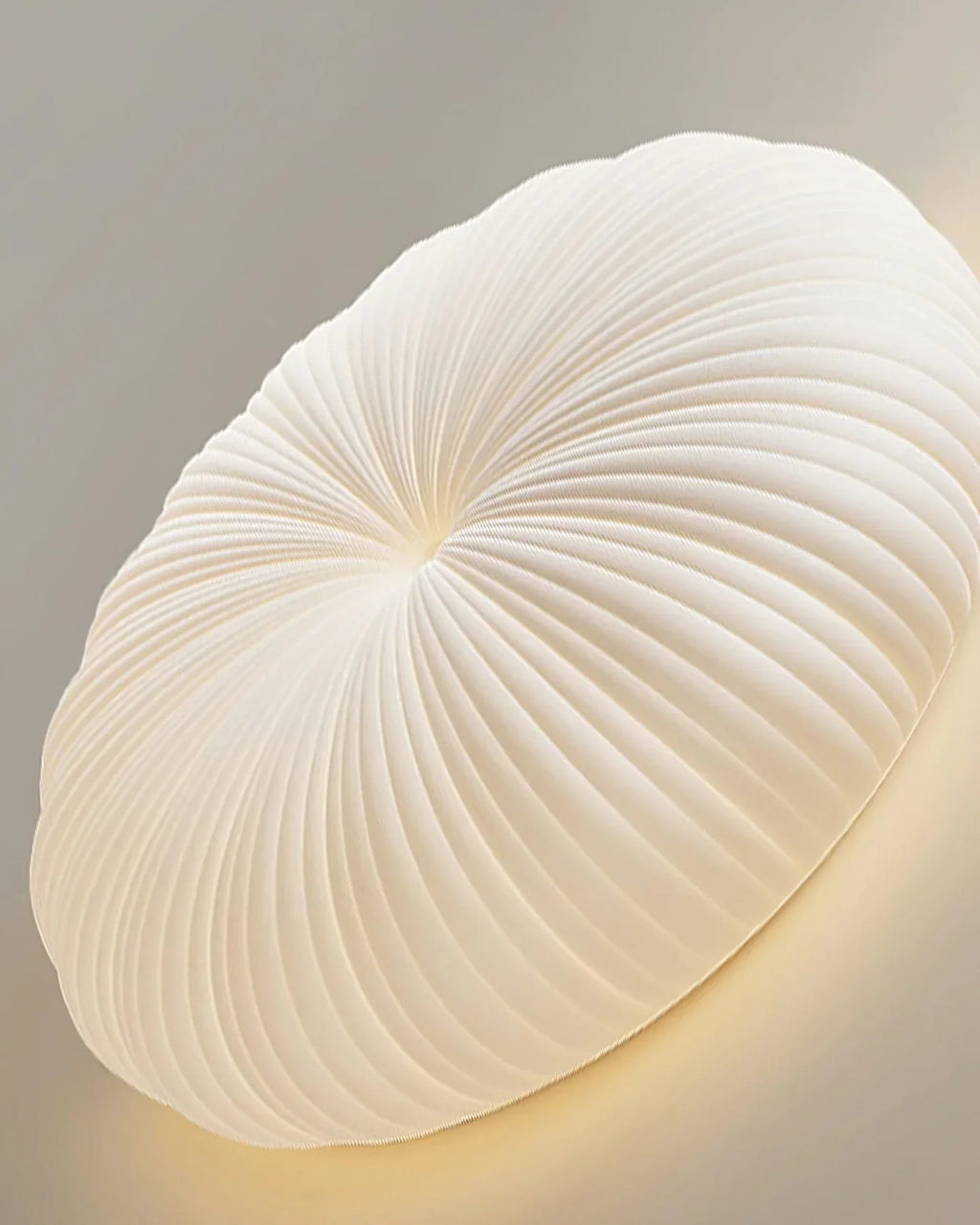 Contemporary Dome Ceiling Light With Shell-Inspired Japandi Style For Modern Interiors