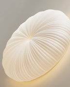 Contemporary Dome Ceiling Light With Shell-Inspired Japandi Style For Modern Interiors