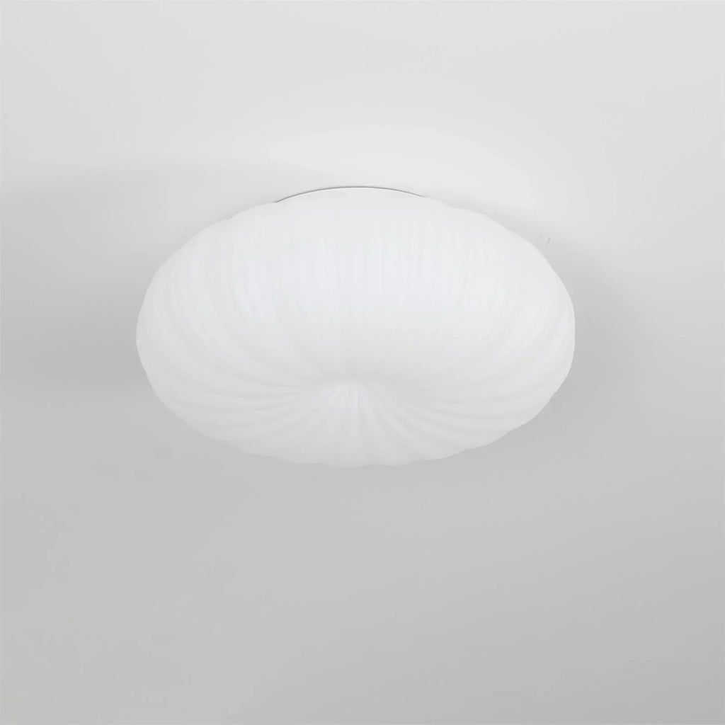 Contemporary Dome Ceiling Light With Shell-Inspired Japandi Style For Modern Interiors