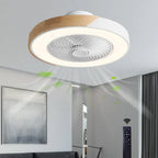 Contemporary LED Ceiling Light With Built-In Quiet Fan And Remote Control - Two-In-One Lighting And Cooling