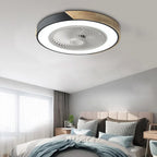 Contemporary LED Ceiling Light With Built-In Quiet Fan And Remote Control - Two-In-One Lighting And Cooling