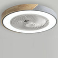 Contemporary LED Ceiling Light With Built-In Quiet Fan And Remote Control - Two-In-One Lighting And Cooling