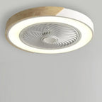 Contemporary LED Ceiling Light With Built-In Quiet Fan And Remote Control - Two-In-One Lighting And Cooling